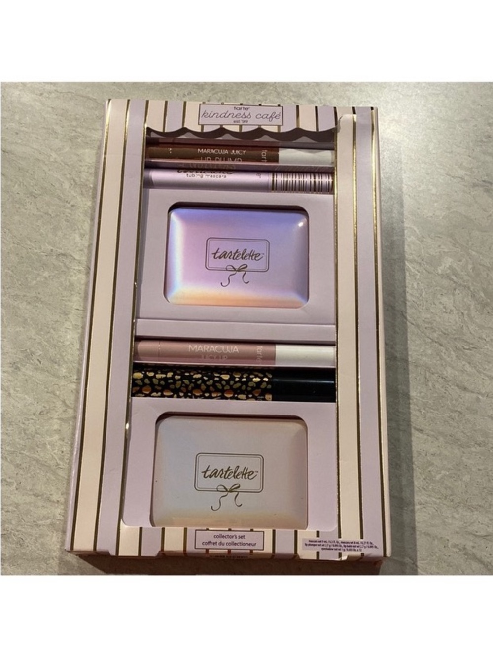 tarte Kindness Cafe Eyeshadow & Makeup Set - Pink and Gold Accents